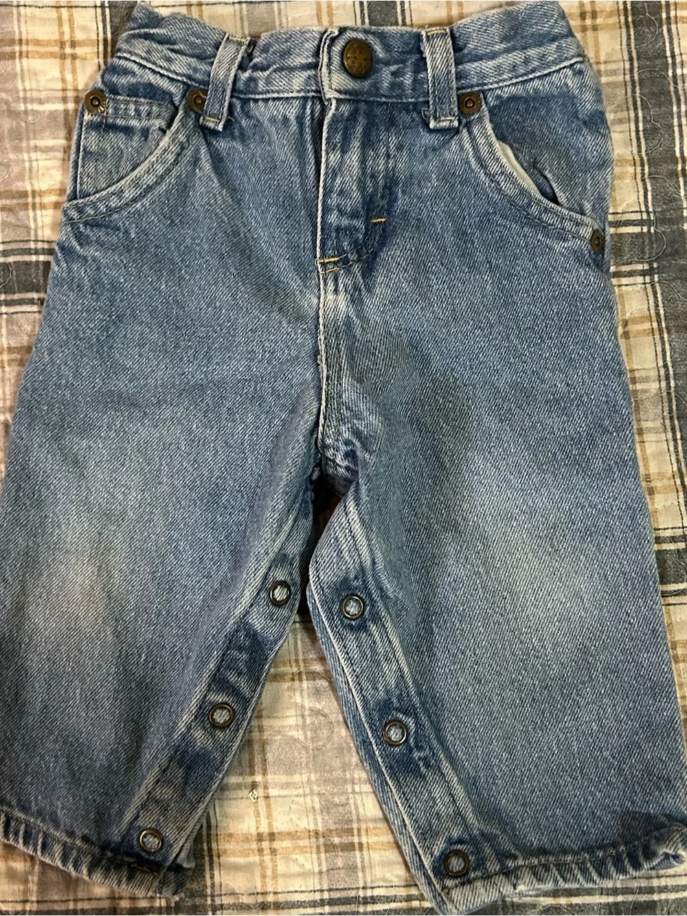 Vintage OshKosh Lightwash Denim Jeans - 12M